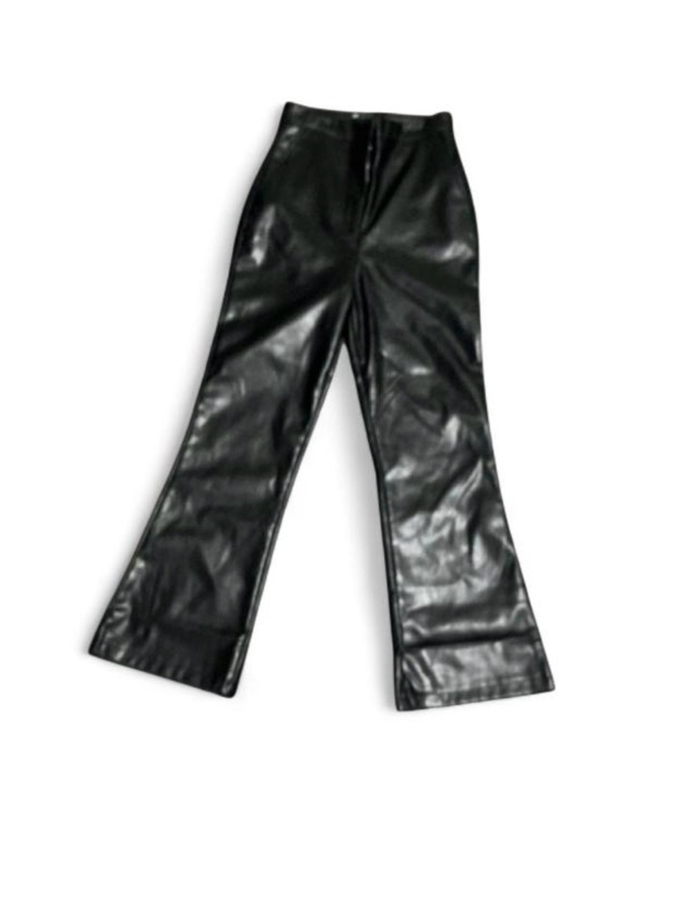 ASOS Design Black Faux Leather Straight Leg Pants size 4